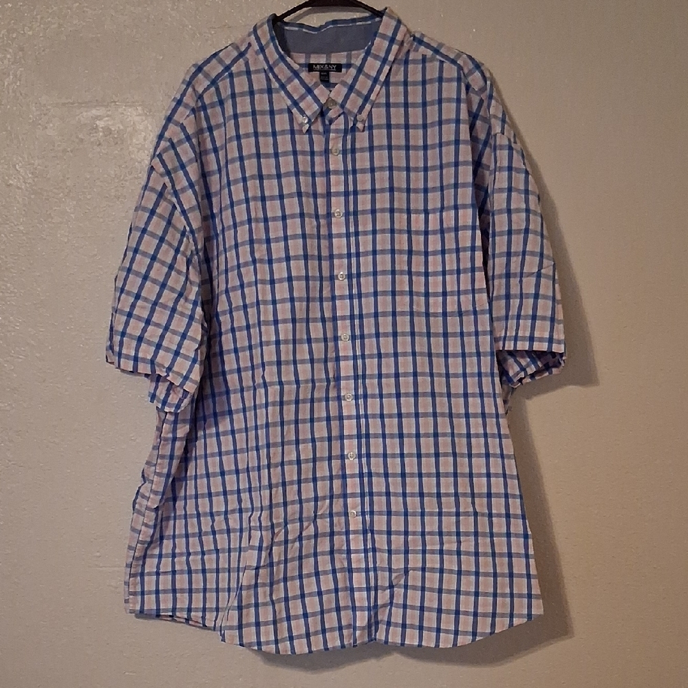 H&M Blue and White Plaid Casual Shirt